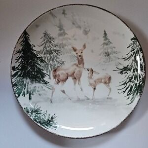 Robert Staley Aspen Cove Deer Plates Set‎ Of 2